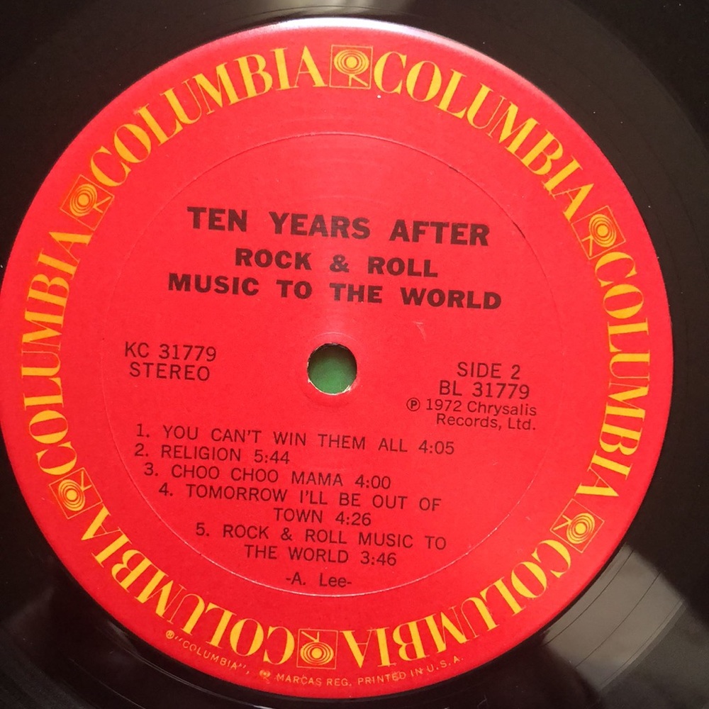 Ten Years After Rock & Roll Music To The World Vinyl Lp '72 - Picture 6 of 7